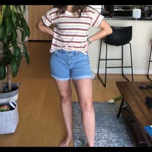 Madewell Stripped Multi color Shirt